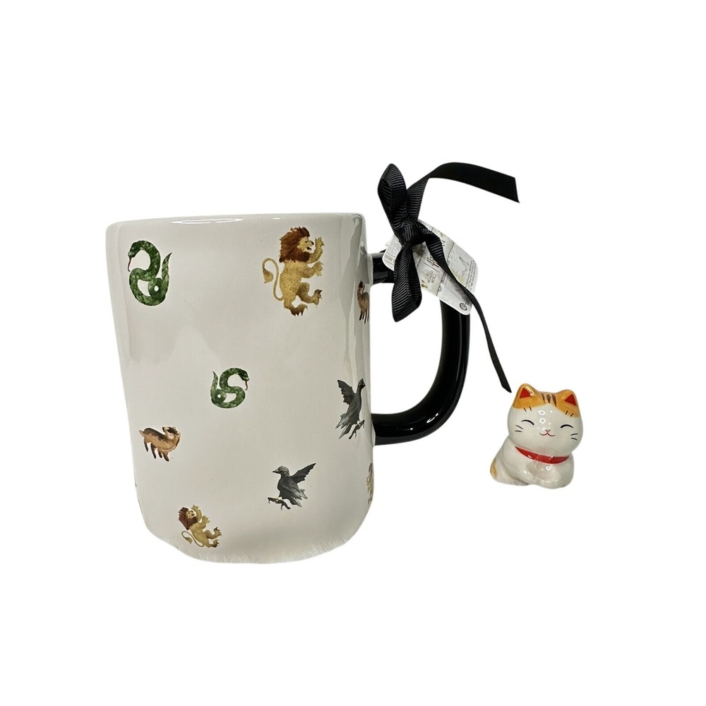 Rae Dunn Harry Potter Hogwarts Mug Unisex OS Cream House Mascots Farmhouse Mug